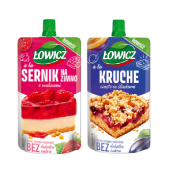 Deser sernik na zimno z malinami